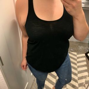 Black racerback tanks